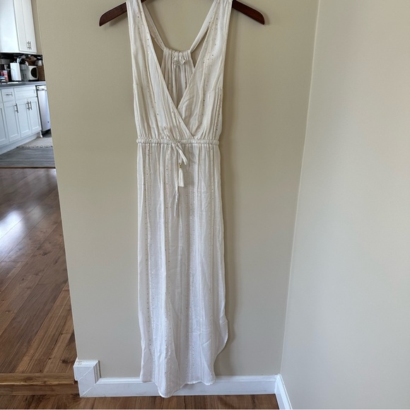 L*Space Kenzie Magic Hour Cover-Up Dress in Cream Metallic - Size XS - Picture 7 of 11